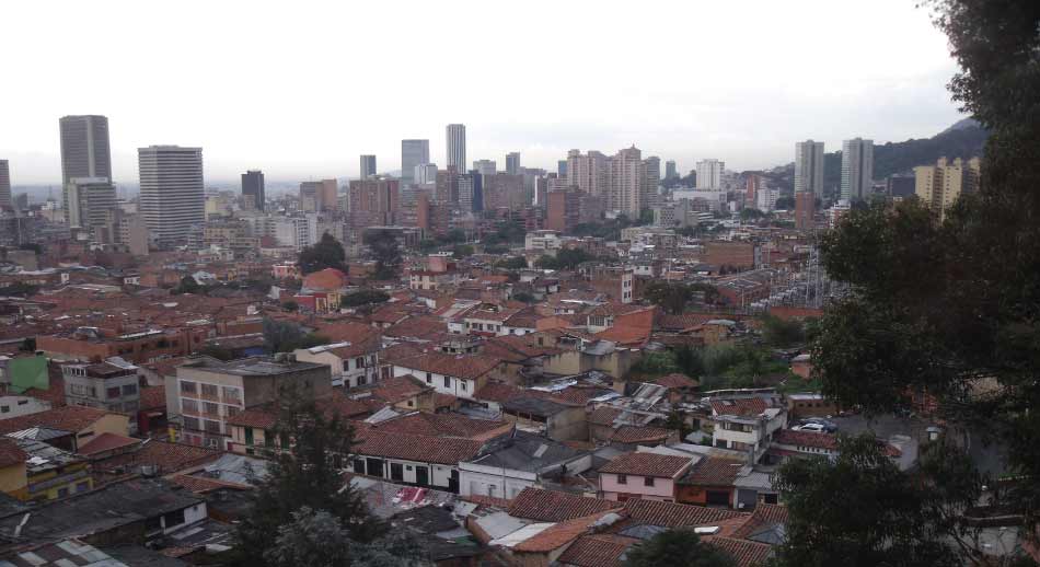 Vista de Bogotá desde la Universidad Externado