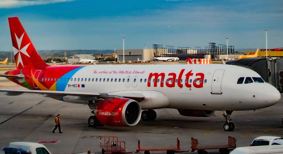 Air Malta avión de la compañía