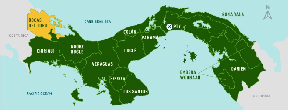 Explorando las islas de Panama