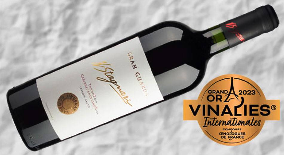 "Grand Or" Vinalies 2023 para vino de Uruguay