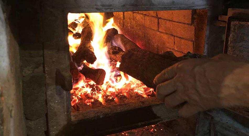 Horno de leña en Chichón