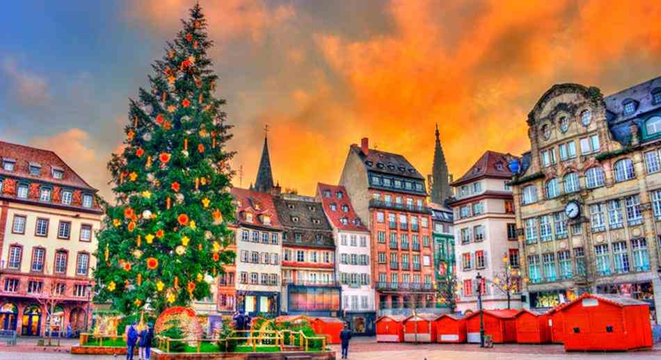 La plaza Kleber en Estrasburgo Francia