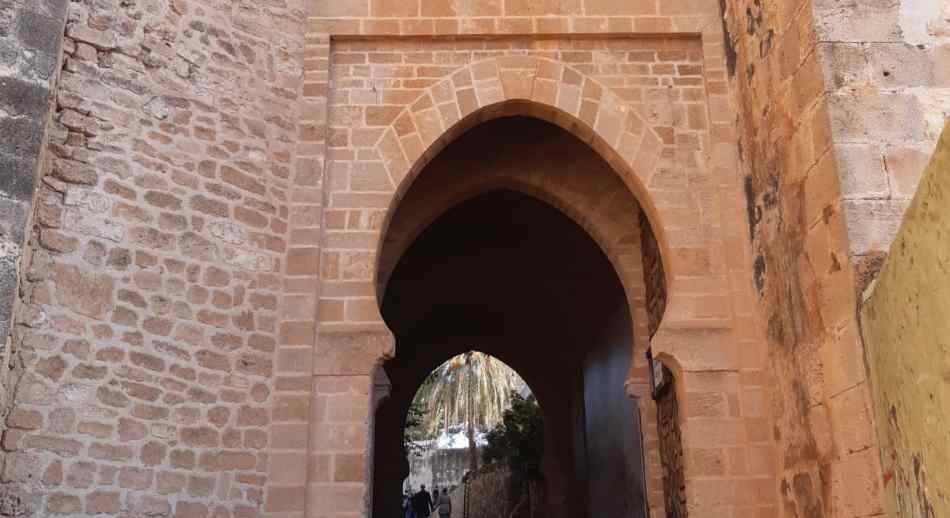 Puerta de entrada a la fortaleza del Castillo de Dénia