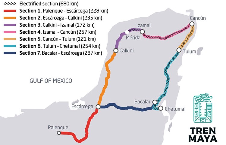 El Tren Maya será una realidad el 2023 - mapa