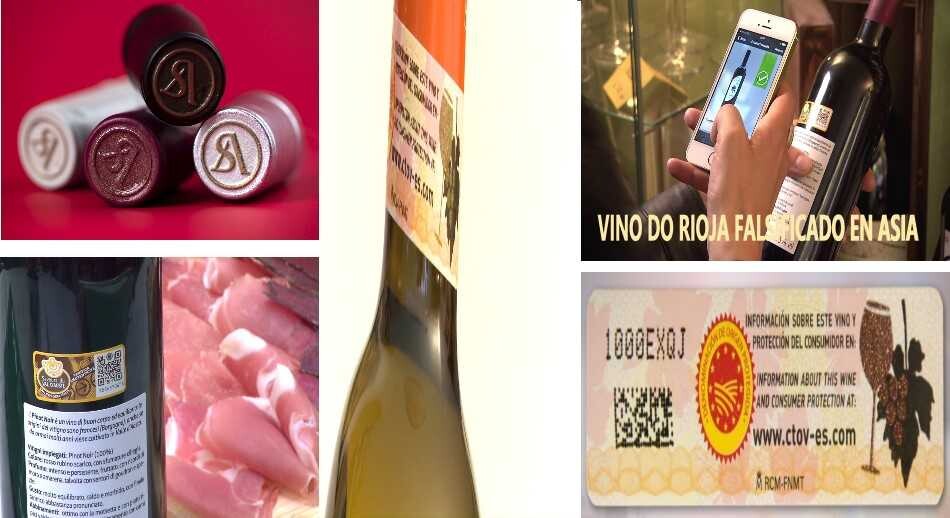 Vinos falsificados bajo la Denominación de Origen Calificada Rioja.