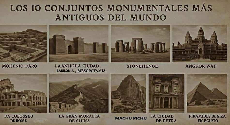 Los 10 Conjuntos Monumentales Más Antiguos e Impresionantes del Mundo