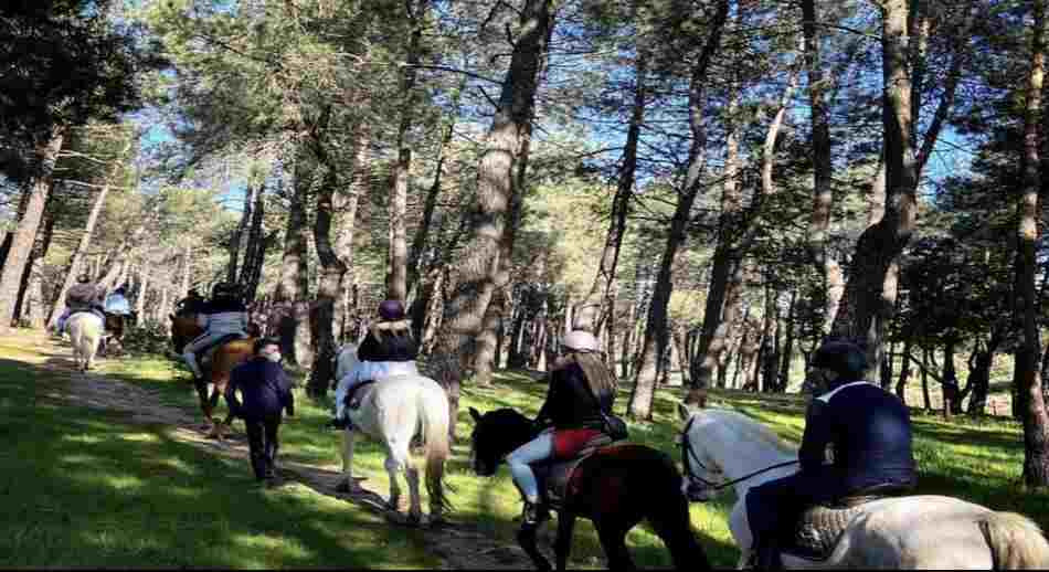 La ruta a Caballo por el Parque de Guadarrama y el de La Pedriza en El Boalo, Madrid