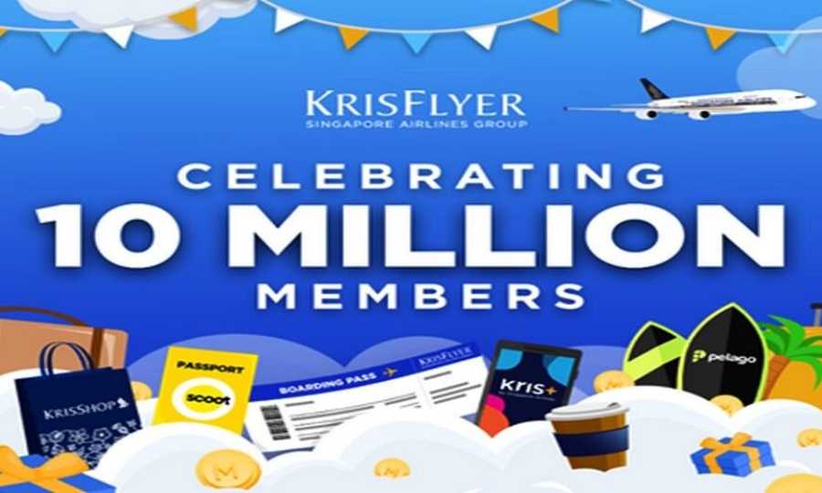 KrisFlyer celebra los 10 millones de miembros con promociones exclusivas y oportunidades de acumulación de millas
