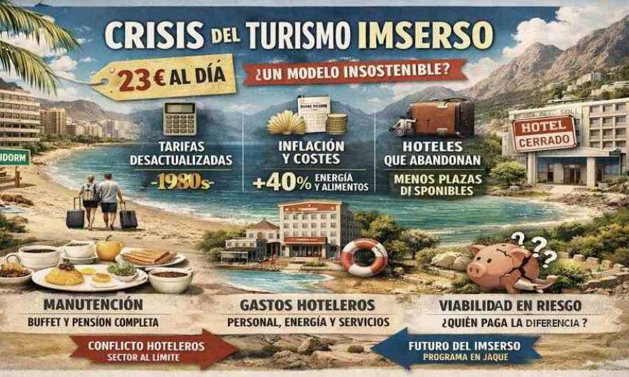 Comer, dormir y sostener el turismo por 23 euros: la rebelión silenciosa contra el Imserso