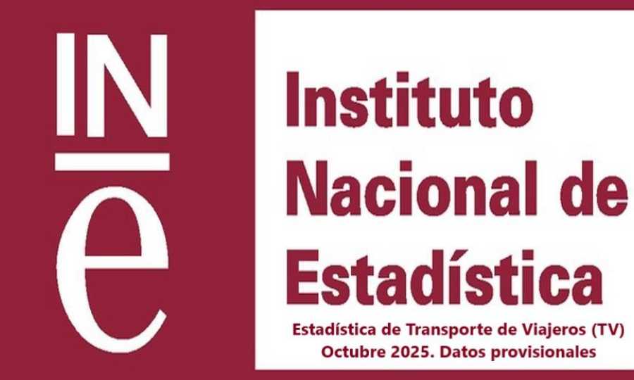 Estadística de Transporte de Viajeros (TV) Octubre 2025. Datos provisionales