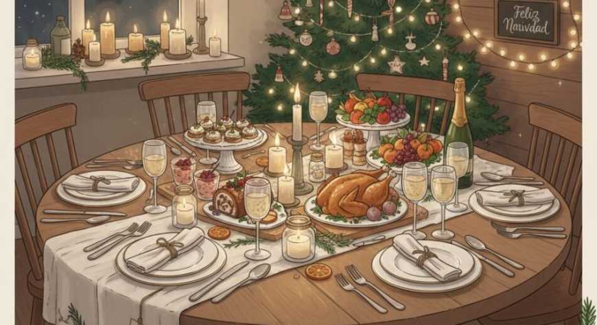 Cómo preparar una mesa de Navidad inolvidable (sin gastar una fortuna)