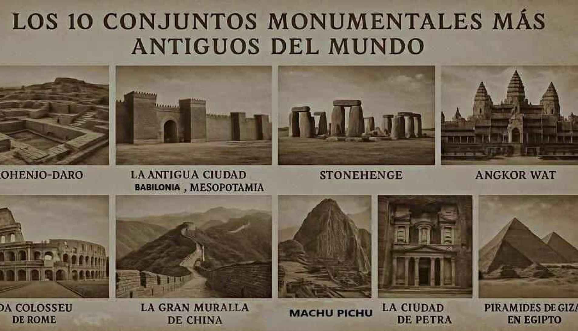 Los 10 Conjuntos Monumentales Más Antiguos e Impresionantes del Mundo