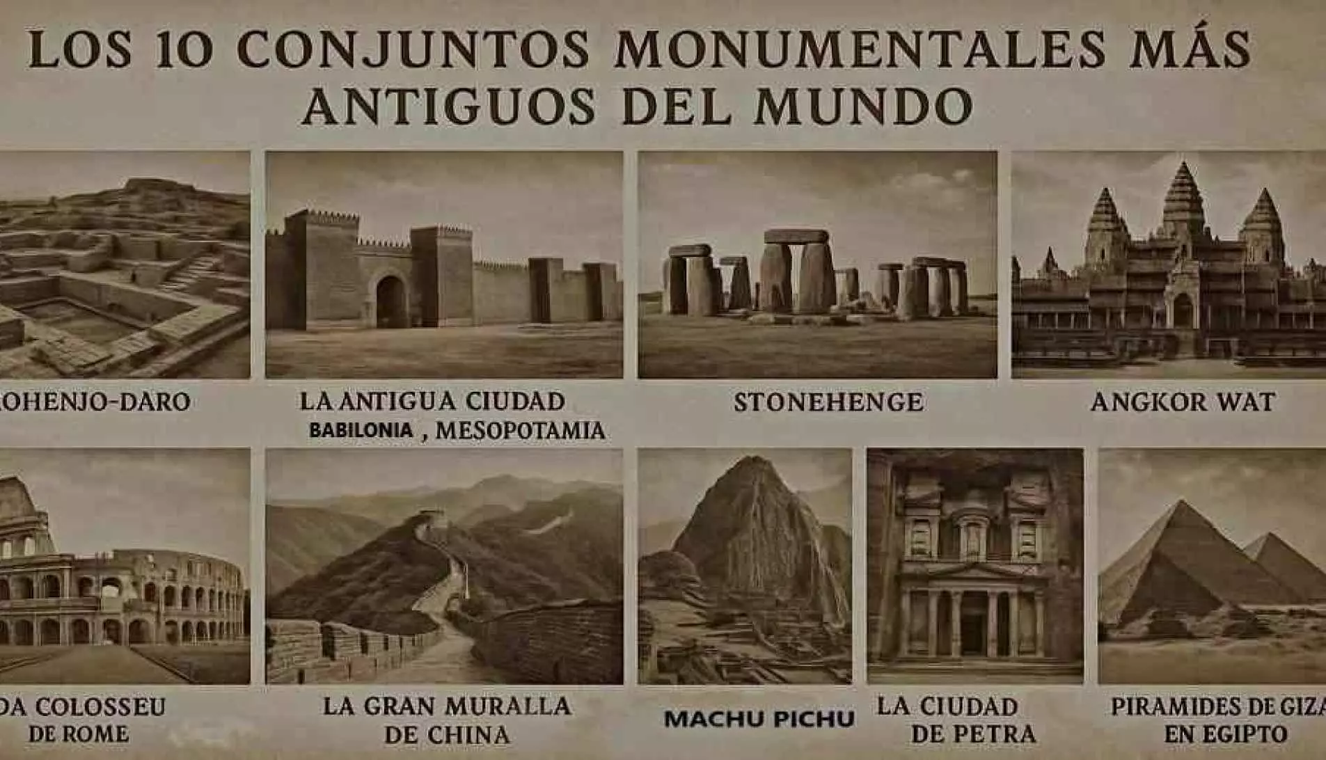 Los 10 Conjuntos Monumentales Más Antiguos e Impresionantes del Mundo