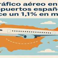 El tráfico aéreo en los aeropuertos españoles crece un 1,1% en mayo