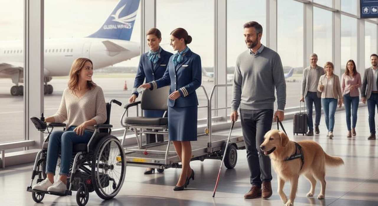 Viajar sin barreras: aerolíneas que facilitan la vida a pasajeros con discapacidad