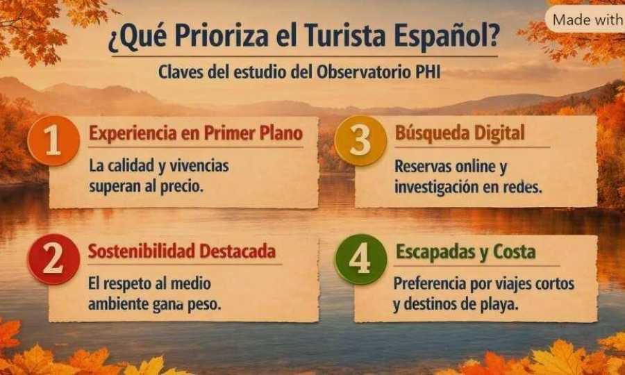 ¿Qué priorizan los españoles al elegir destino turístico?
