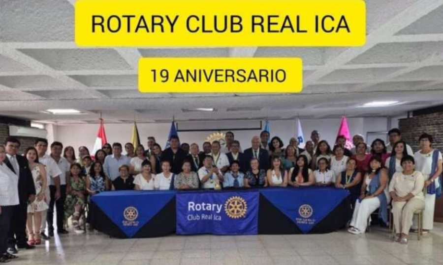 19 años construyendo paz: aniversario y distinción en el  Rotary Club Real ICA.