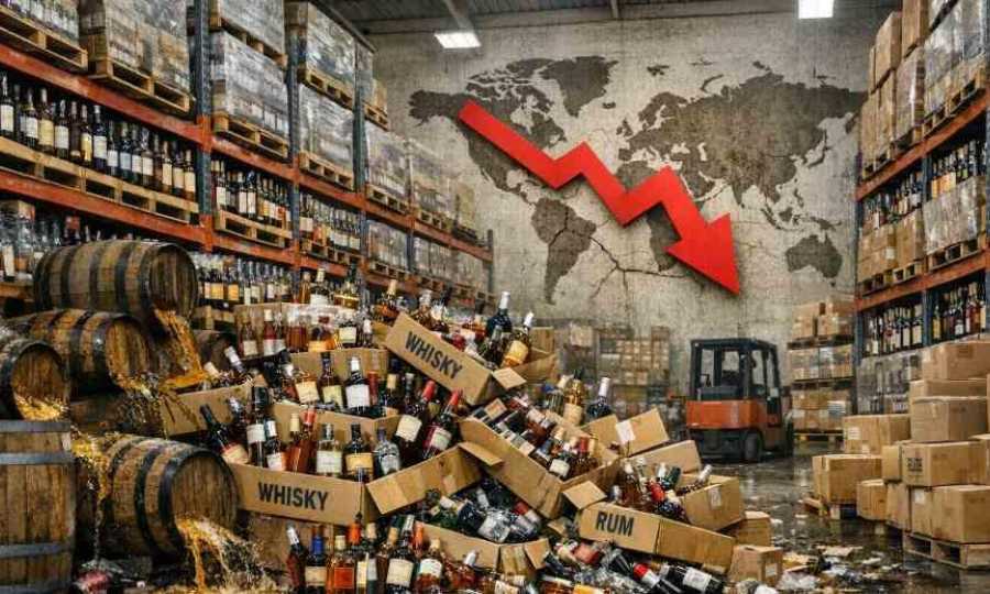 El almacenaje del alcohol a punto de reventar. Radiografía de la gran crisis mundial de los espirituosos