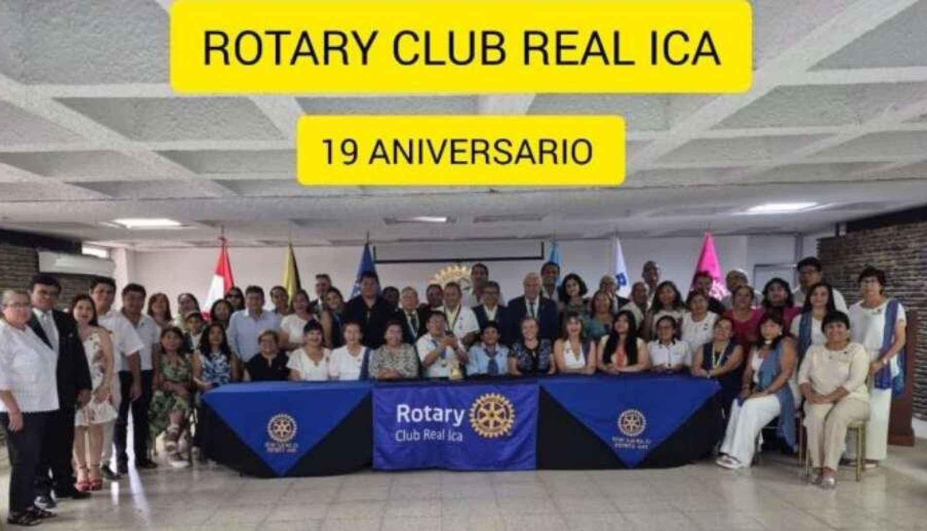 19 años construyendo paz: aniversario y distinción en el  Rotary Club Real ICA.