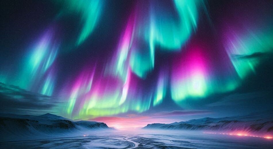 Auroras boreales en Islandia