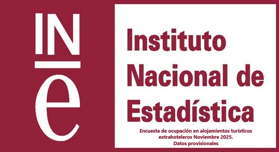 Encuesta de ocupación en alojamientos turísticos extrahoteleros Noviembre 2025. Datos provisionales